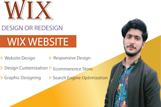 design or redesign wix website