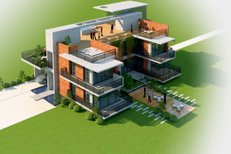make architectural drawing in autocad and 3ds 3ds studio max
