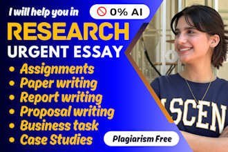 do research and summary writing, research report, paper writing