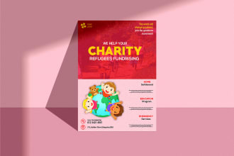 do eye catching nonprofit charity organization flyer design