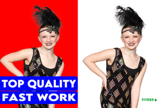 200 images background removal by photoshop editing, white, transparent bg