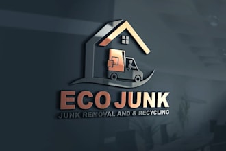 do modern professional 3d business logo design