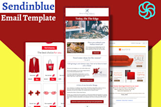 create professional sendinblue  email template