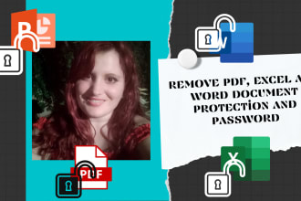 remove pdf, excel and word document protection and password