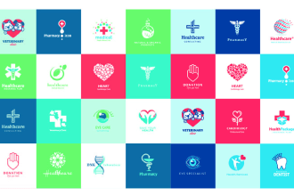design medical, health, fitness, lab, pharmacy, clinics, nonprofit, charity logo