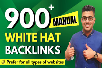 do manual link building with high authority white hat dofollow SEO backlinks