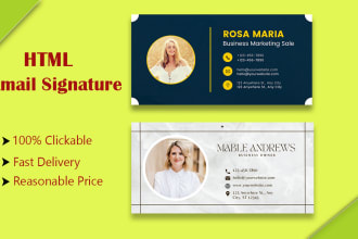 create professional HTML email signature