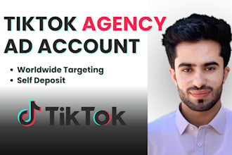 create a tiktok agency ads account and business center