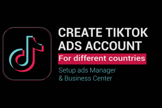 create tik tok ads account for different countries, tik tok ads manager