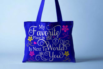 design tote bag, poly mailer, pouch, paper bag, shopping bag