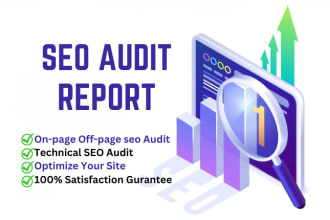 create a website SEO audit report with action plan
