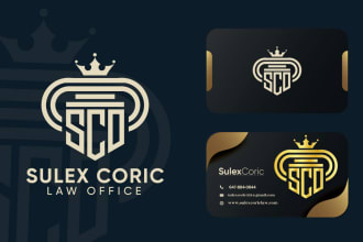 do modern legal lawyer attorney law firm and consultancy business logo