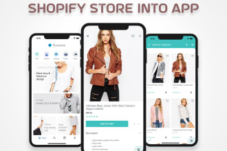 convert your shopify store into IOS android app