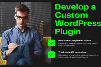 develop or fix custom wordpress plugin or woocommerce plugin