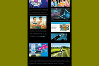 design mailchimp email newsletter within 24 hours
