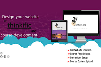 design thinkific, thinkific website, online course, teachable