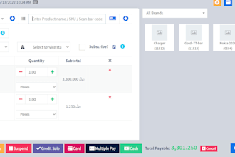 develop pos application with php laravel