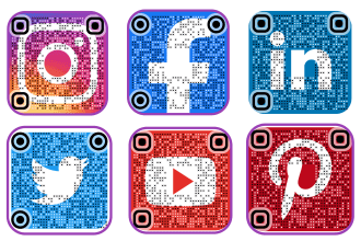 design social media qr code