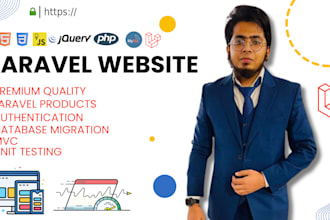 build custom web application in PHP laravel framework