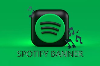 design a unique spotify banner for your artist profile