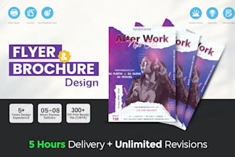 do flyer design, postcard, print ad design or poster design