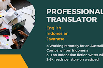 translate english to javanese or bahasa indonesia