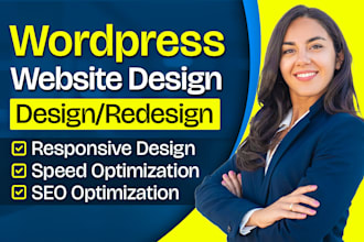 do wordpress website development, design or redesign elementor website