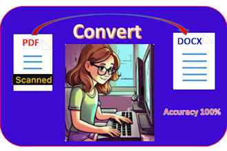 convert scanned PDF documents to word