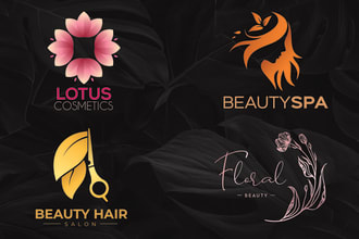 design luxury skin care, cosmetic, spa, salon, beauty logo