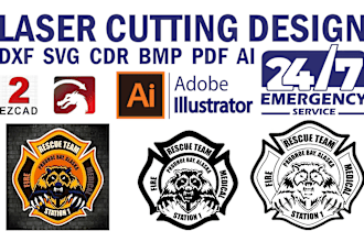 do laser engraving and cutting ready dxf, dwg, svg, PDF, ai vector format file