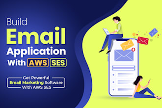 build email application with AWS ses mailing server