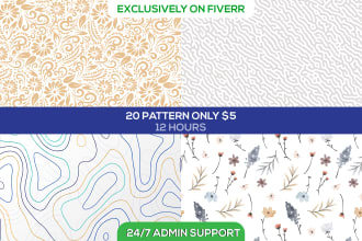 do abstract floral seamless pattern design creator