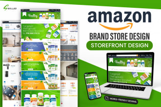 design professional amazon brand store or amazon storefront design
