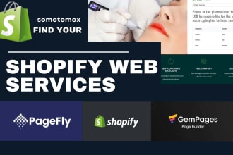 design, redesign, build and set up shopify web store