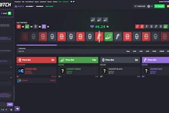 do a crypto, cs2, rust website with custom games