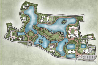 do master plan and site plan landscaping