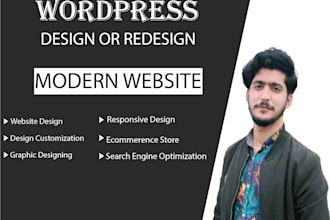 create clean and modern wordpress website