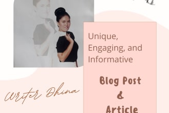 write a well researched and informative blog post