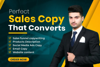 write killer sales copy, ad copy, email copy, and website copywriting