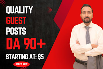 write and publish 15 guest posts on high da websites
