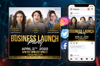 create a power of credit flyer, event or online flyer design
