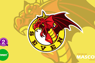 do badge logo with mascot for you
