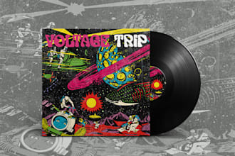 make digital collage artwork for album cover