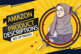 write amazon product listing description with SEO amazon listing optimization