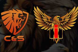 design an eagle, lion, tiger, animal logo and bird illustration high quality