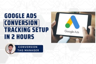set up conversion tracking code on google tag manager for leads, calls and sales