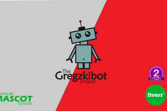 design gaming robotic mascot logo