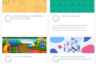 be your Moodle Course Creator and Designer