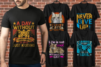 create custom vintage retro typography minimalist graphic t shirt design