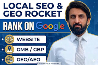 setup premium local SEO, aeo, GEO for website and google ranking